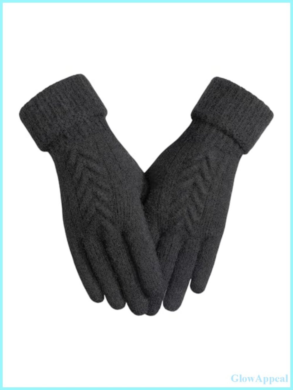 Women's Touch Screen Winter Gloves, Warm Knit Cold Weather Gloves